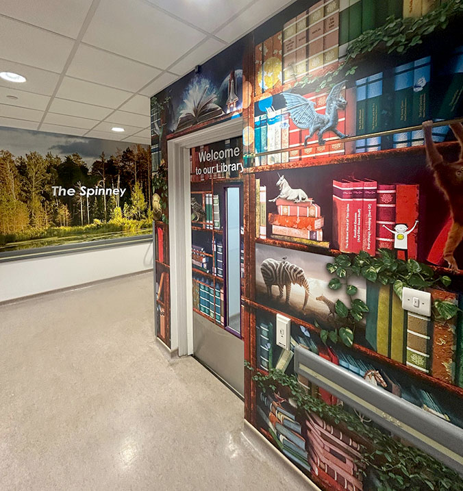Library wall art