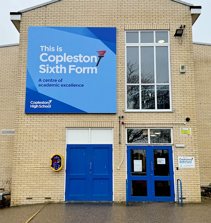 School wall art outdoor signage