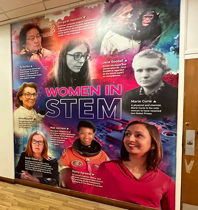 School wall art STEM