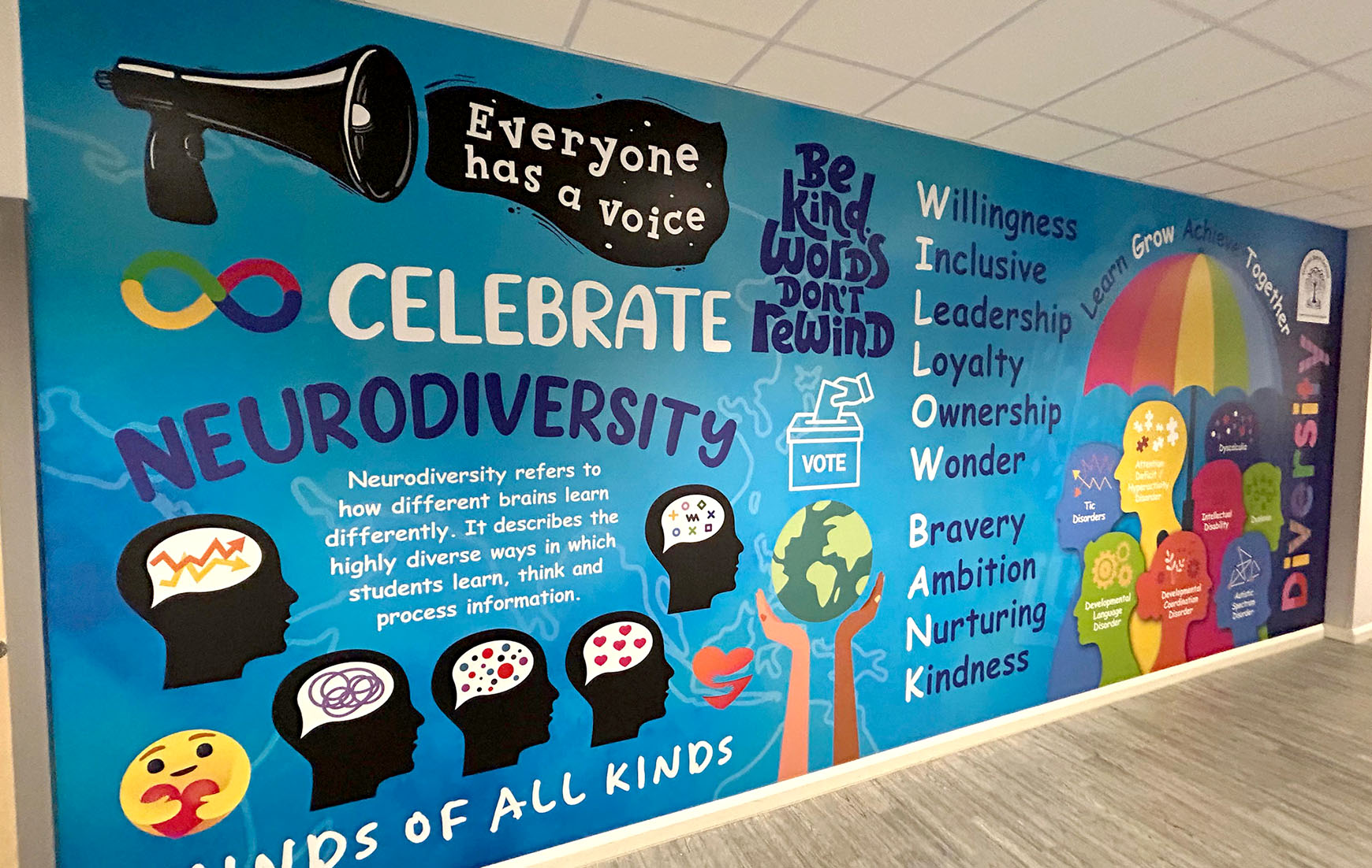 Primary school wall art