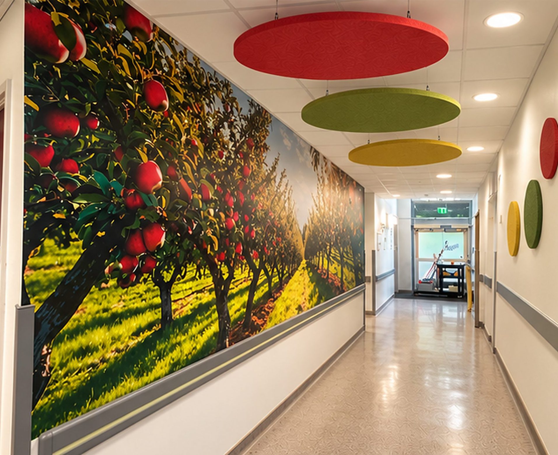 SEND corridor acoustic panels
